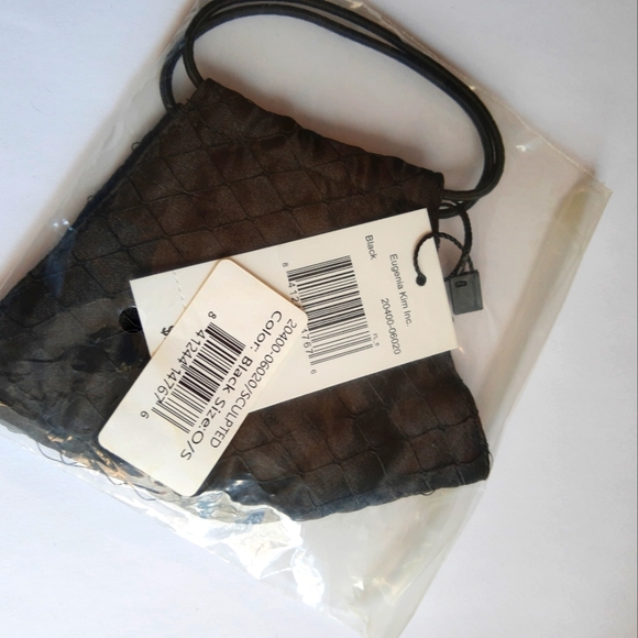 Eugenia Kim Sculpted Birdcage Mask Face Covering with Net Overlay NWT - Picture 3 of 3